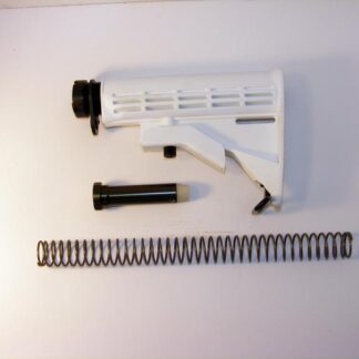 SDI AR15 M4 Butt Stock, White, Complete.