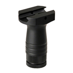 Aim Sports Vertical Round Foregrip, Short - Black.