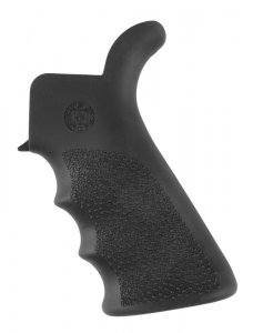 Hogue AR-15/M-16 Rubber Grip Beavertail with Finger Grooves , Black.